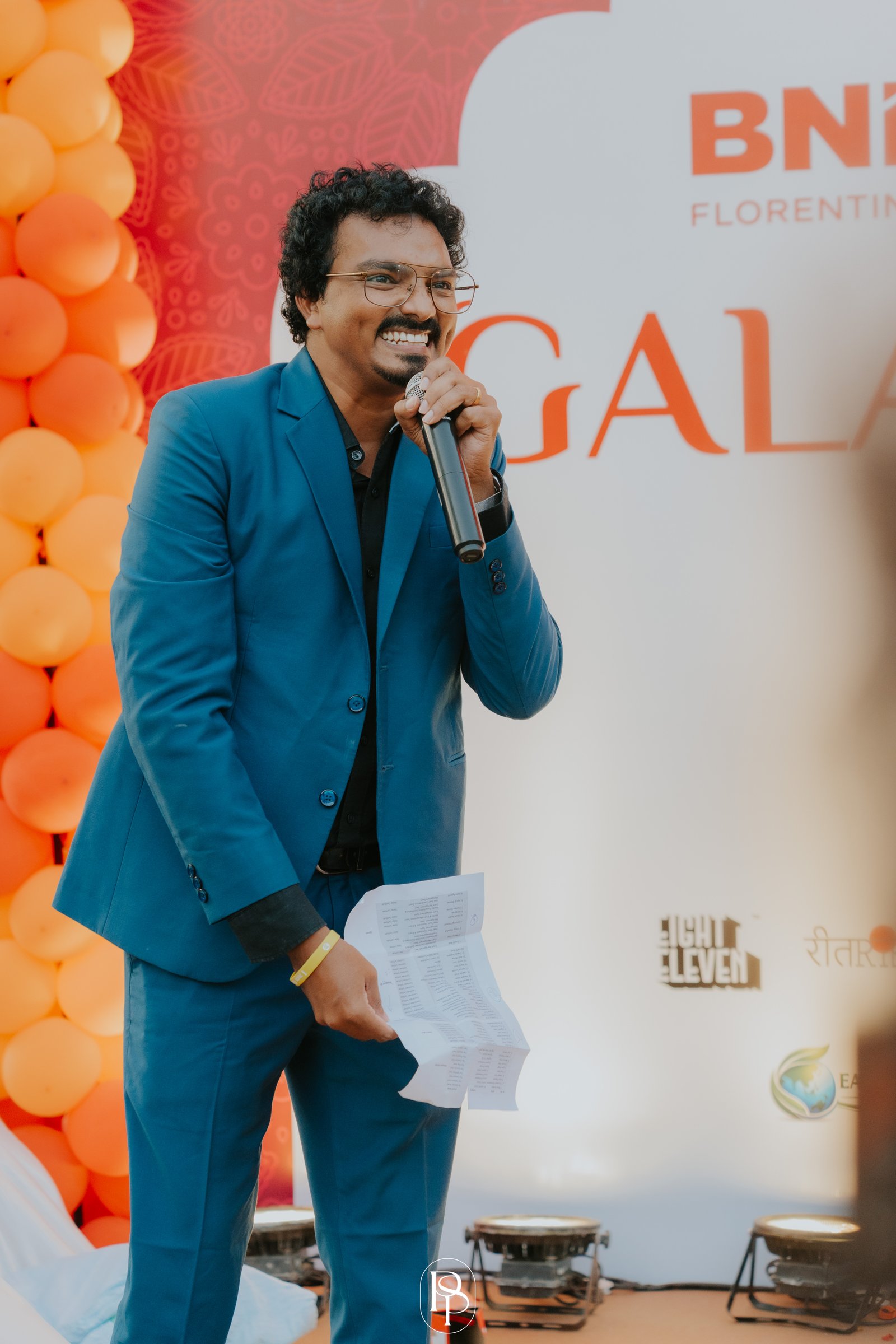 Joseph John hosting a corporate gala